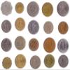 20 Coins Picked Randomly from Different Countries in Asia, Afro-Asia, EURASIA view 1