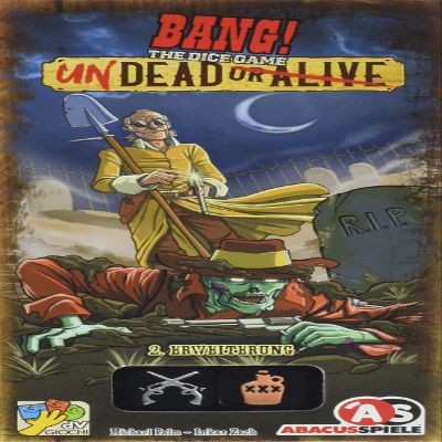 ABACUSSPIELE ABA36201 Ruthless Gunmen, Wild West Bang The Dice Game  Undead or Alive [2. Erweiterung], Silver