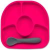 bblv - Ymi  Food Grade Silicone, BPA-Free, Suction Plate, Microwave & Dishwasher Safe, Anti-Spill Plate & Spoon Set w/Baby Utensils - for Baby & Toddler view 1