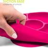 bblv - Ymi  Food Grade Silicone, BPA-Free, Suction Plate, Microwave & Dishwasher Safe, Anti-Spill Plate & Spoon Set w/Baby Utensils - for Baby & Toddler view 3