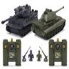 JAMARA 403635 Tank Tiger Battle Set 2.4 GHz Battle Mode with Simulated Damage Indicator (Drive Failure, Fight and Driving), Extremely Agile, Gun Fire, Machine Gun Fire, Green/Black view 1
