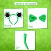 Skeleteen Frog Costume Accessories Set - Plush Green Frog Eyes Headband, Bowtie and Tail Toad Accessory Kit for Kids and Toddlers view 2