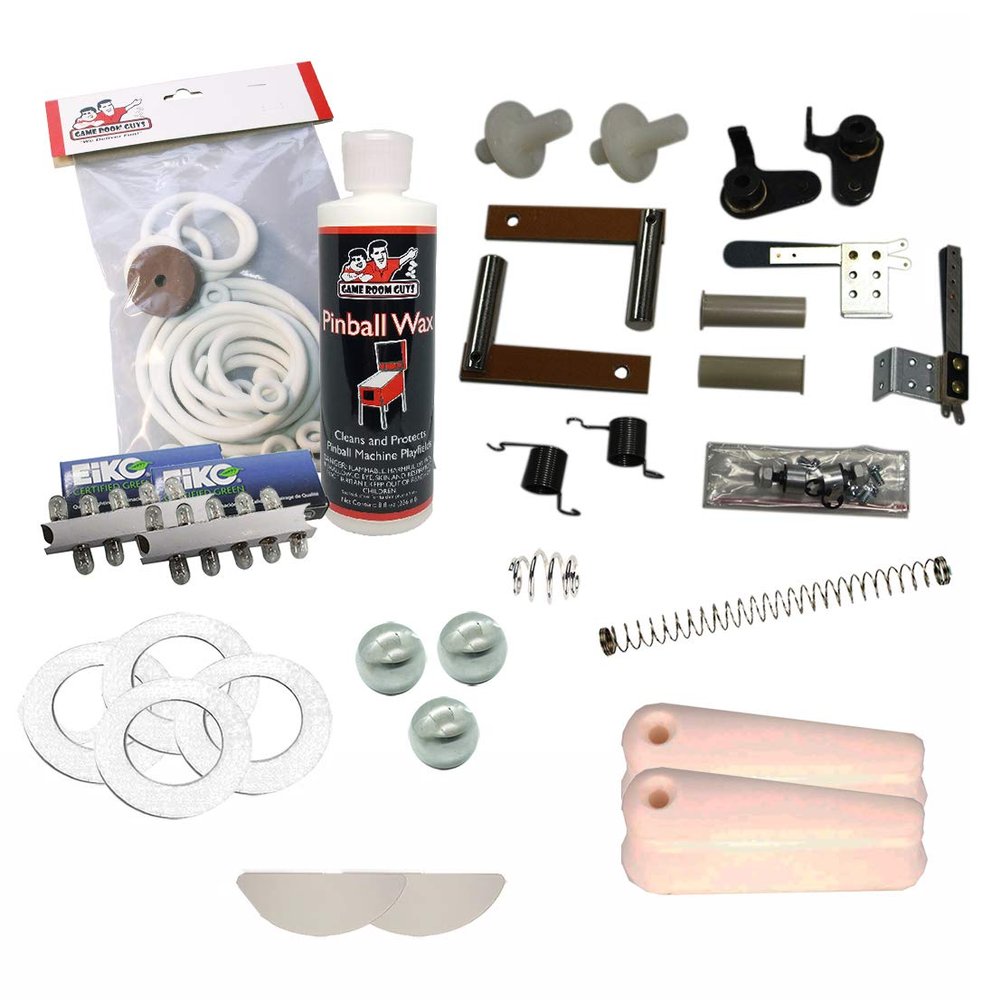 Game Room Guys 1967 Gottlieb Troubadour Pinball White Premium Maintenance Kit