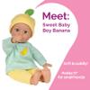 Adora Sweet Baby - 11 Soft & Cuddly Baby Doll, Realistic Features, Gentle Scent, Machine Washable, Lightweight & Easy to Hold | Adorable Playmate (Banana) view 2