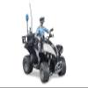 Bruder 63011 Police Quad w Light Skin Policeman and Accessories view 3