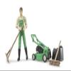 Bruder 62103 bworld Gardener w Lawn Mower and Accessories view 2