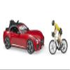 Bruder Toys - Recreational Realistic Roadster Car with Bicycle Rack and Road Bike with Female Cyclist Figure - Car Roof is Removable - Ages 4+ view 3