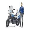 Bruder 62731 bworld Scrambler Ducati Police Motorbike w Policeman view 2