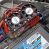 NHX 540/550 Motor Aluminum Heat Sink w/Twin Cooling Fan Red view 2