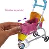 Barbie Dogwalking Doll & Accessories, Stroll & Play Pups Playset with Transforming Stroller, 2 Pets & Handbag, Brunette Doll view 3