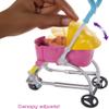 Barbie Dogwalking Doll & Accessories, Stroll & Play Pups Playset with Transforming Stroller, 2 Pets & Handbag, Brunette Doll view 4