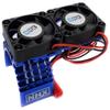 NHX 540/550 Motor Aluminum Heat Sink w/Twin Cooling Fan Blue view 1