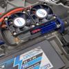 NHX 540/550 Motor Aluminum Heat Sink w/Twin Cooling Fan Blue view 2