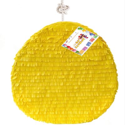 19" Yellow Egg Solid Color Blank Easter Egg Pinata Great for DIY your own Theme Gender Reveal Easter Egg Pinata Dino Theme Birthday Party Supplies