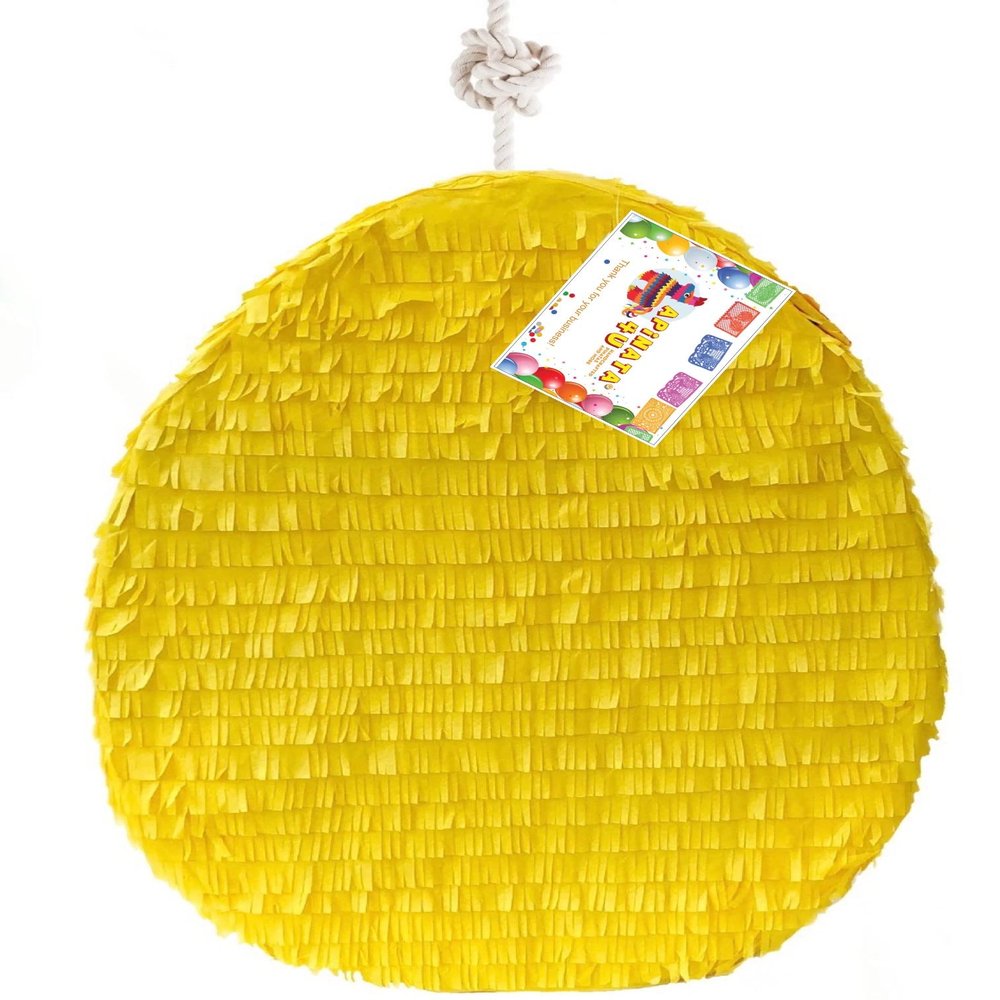 19" Yellow Egg Solid Color Blank Easter Egg Pinata Great for DIY your own Theme Gender Reveal Easter Egg Pinata Dino Theme Birthday Party Supplies