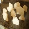 10 wooden house shapes, wooden house, unfinished block house, wood house, unfinished wooden house view 2