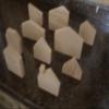 10 wooden house shapes, wooden house, unfinished block house, wood house, unfinished wooden house view 3