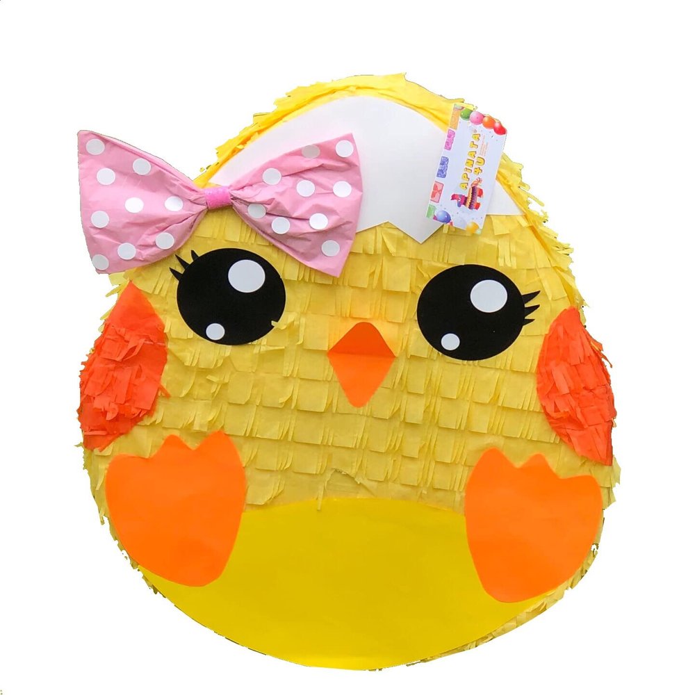 APINATA4U Easter Egg Pinata with Pink Bow Its A Girl Baby Shower Pinata