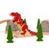 Bigjigs Rail, T-Rex Bursting Bridge, Wooden Toys, Dinosaur Toys, Bigjigs Train Accessories, Dinosaur Track, Wooden Train Sets, Trains for Kids, Bigjigs Trains view 2