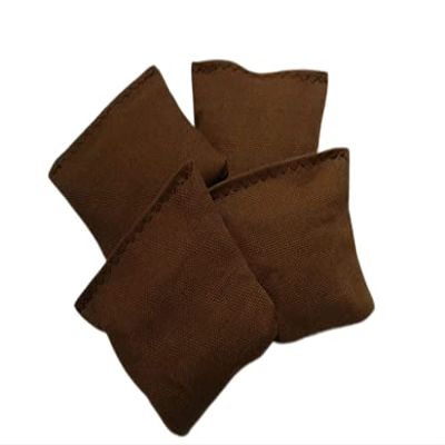 2 inch Brown Mini Bean Bag Toss Cornhole Bags Set of 4