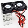 NHX 540/550 Motor Aluminum Heat Sink w/Twin Cooling Fan Silver view 1