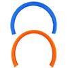 Hot Wheels Replacement Parts for Criss Cross Crash Car Race Track DTN42 - Includes 1 Curve Orange Track and 1 Curve Blue Track - 1/8 inch Rail Gauge - T Scale view 1