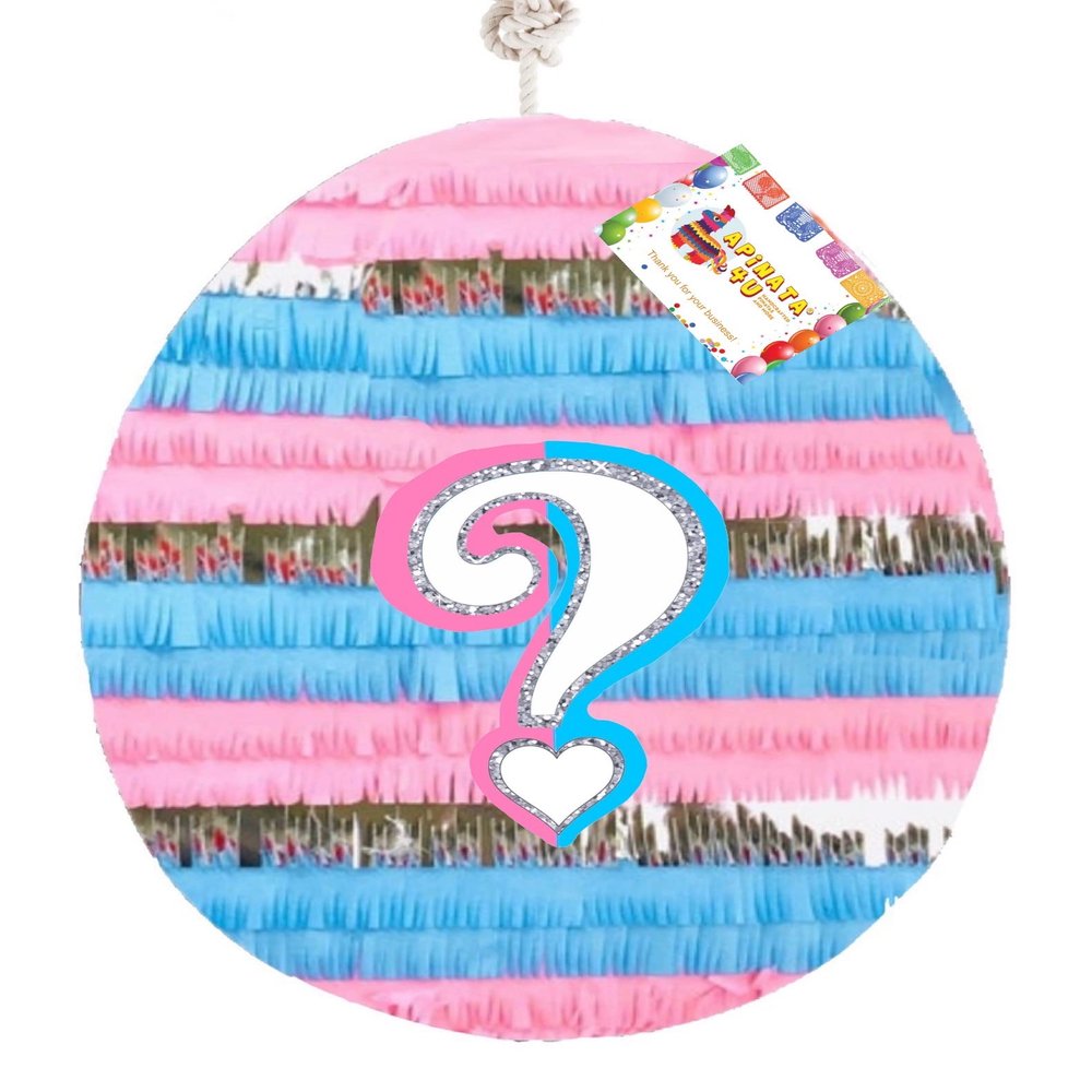 APINATA4U Question Mark? Gender Reveal Easter Egg Pinata