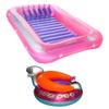 Swimline Inflatable Relaxing Suntan Lounge Water Raft Rectangular Tub and UFO Swimming Pool Lounge Chair Float with Built-in Sprayer view 1