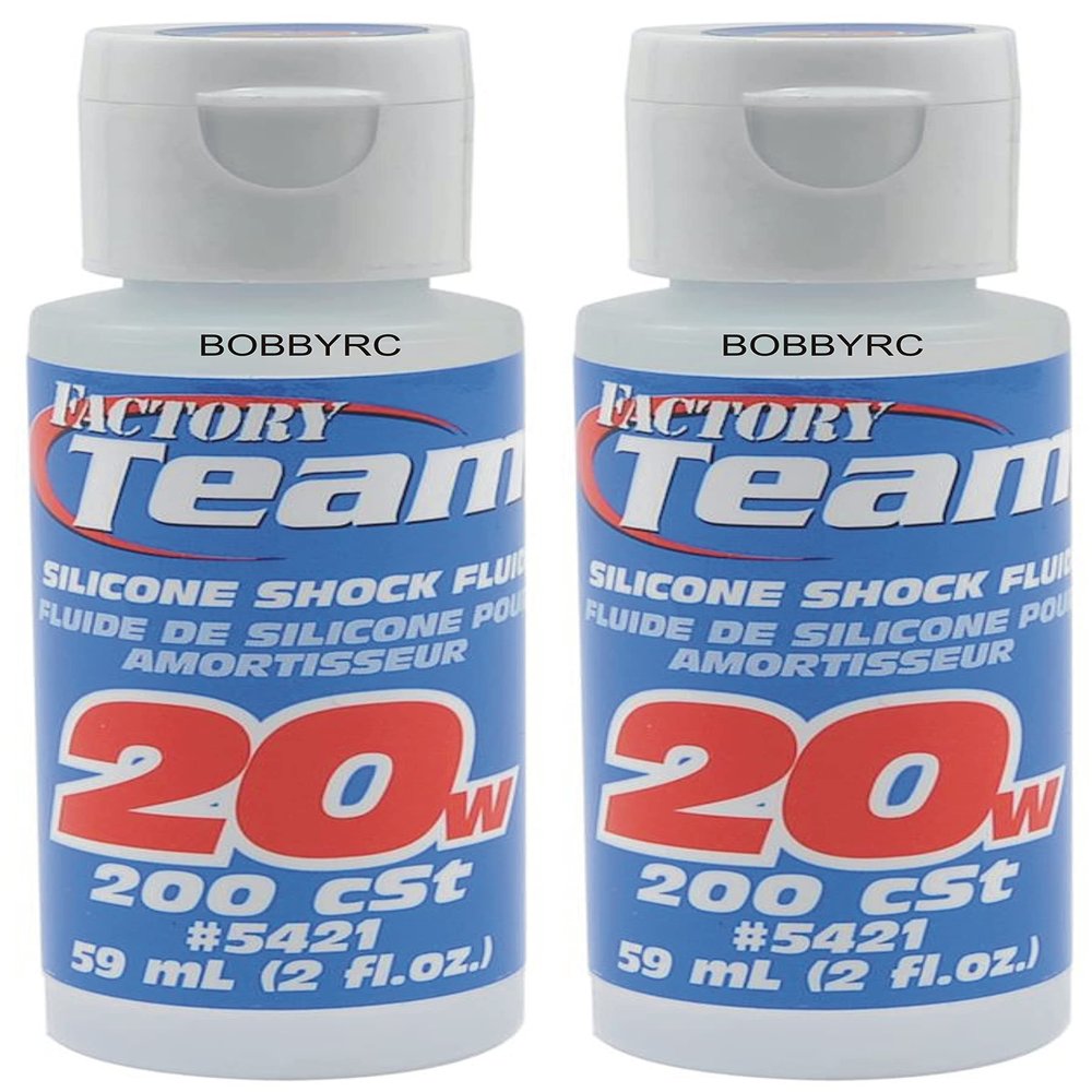 2 TEAM ASSOCIATED 20 WEIGHT SILICONE SHOCK OIL FLUID 5421 rc10 ARRMA HPI INCLUDES CHICAGOLAND RC COUPON