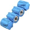 4PCS Share Goo Aluminium RC M4 Wheel Nut,RC Car Dustproof Wheel Rim Center Cap Hub Compatible with Traxxas TRX4 Axial SCX10 90046 D90 Tamiya Redcat HPI 1/10 RC Crawler Car (Blue) view 4
