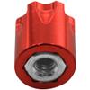 4PCS Share Goo Aluminium RC M4 Wheel Nut,RC Car Dustproof Wheel Rim Center Cap Hub Compatible with Traxxas TRX4 Axial SCX10 90046 D90 Tamiya Redcat HPI 1/10 RC Crawler Car (Red) view 3
