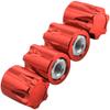 4PCS Share Goo Aluminium RC M4 Wheel Nut,RC Car Dustproof Wheel Rim Center Cap Hub Compatible with Traxxas TRX4 Axial SCX10 90046 D90 Tamiya Redcat HPI 1/10 RC Crawler Car (Red) view 4