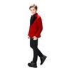Sxfashbrd Boys Velvet Blazer Tuxedos 2 Pieces Suit Slim Fit Jacket Coats Formal Party Outerwear Costume Red view 2