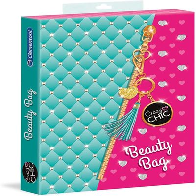 Clementoni 18589 Crazy Chic Beauty Bag Make up Set for Children, Ages 6 Years Plus, Multi-Coloured