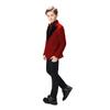 Sxfashbrd Boys Velvet Blazer Tuxedos 2 Pieces Suit Slim Fit Jacket Coats Formal Party Outerwear Costume Dark Red view 2