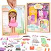 Story Magic Wooden Dress-Up Doll by Horizon Group USA, Dress Up Magnetic Wood Double Sided Doll, Over 40 Outfit and Accessory Pieces, Creative Pretend Play, Perfect for Ages 4+ view 1