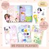 Story Magic Dress-Up Dolls Playset, Pretend Play Magnetic Case, Magnet Outfit and Accessory Pieces, Great for Travel or Playdates, Magnetic On The Go Activity Set for Ages 4, 5, 6, 7 , Pink view 2