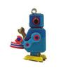 Charmgle Wind-up Robot Toy Clockwork Walking Alien Drummer Toys Handmade Novelty Birthday Gifts Home Decoration Blue view 3