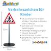 alldoro 60096 Childrens Road Approx. 72 cm Tall 3 Stands 6 12 Clips for Small Course, Traffic Sign view 4