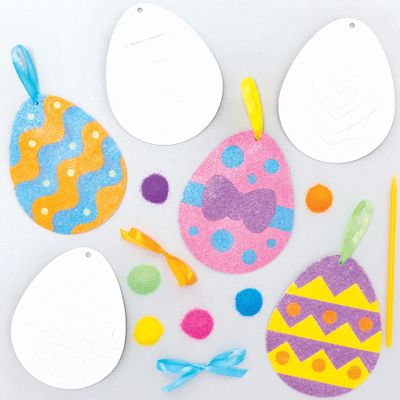 Baker Ross Sand Kunst Ostereier Bastelset - 6er Pack, Sandkunst Kits fr Kinder (FC505)