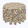 Fabric Textile Products, Machine Washable, 100% Milliken Polyester, Tablecloths, Table Runners, Napkins, & Outdoor Tablecloths, Close Up Butterflies (60" Round) view 1