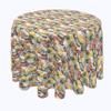 Fabric Textile Products, Machine Washable, 100% Milliken Polyester, Tablecloths, Table Runners, Napkins, & Outdoor Tablecloths, Close Up Butterflies (120" Round) view 1