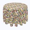 Fabric Textile Products, Machine Washable, 100% Milliken Polyester, Tablecloths, Table Runners, Napkins, & Outdoor Tablecloths, Close Up Butterflies (90" Round) view 1