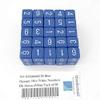 Blue Opaque Dice with White Numbers D6 Aprox 16mm (5/8in) Pack of 50 Wondertrail view 1