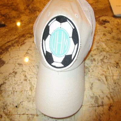Monogram Soccer Ball Patch hat
