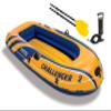 INTEX Challenger 2-Person Inflatable Boat Set with Oars and Pump, 3-Pack view 2