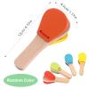 Castanets, Clackers Toy, Hand Clappers Wooden, Music Clapper, Baby Castanet, Music Instruments Toy, Traditional Wood Hand Percussion Castanets for Kids Children Toddler Baby view 2