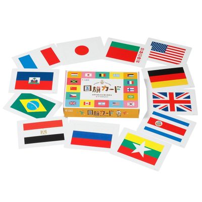 Shichida-Style Flag Card Recognize 180 Countries Flags with Cards!