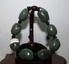 1" China Nature Certified Nature Hetian Nephrite Jade The Eight Immortals Hand Carved Bangle Bracelet 4393 view 4