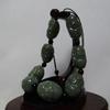 1" China Nature Certified Nature Hetian Nephrite Jade The Eight Immortals Hand Carved Bangle Bracelet 4391 view 2